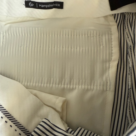 Talbot's Hampshire Women’s Pants- Teatime Stripe Size 6 Petite - Picture 6 of 8